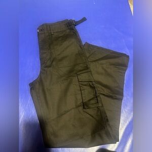 Black cargo pants